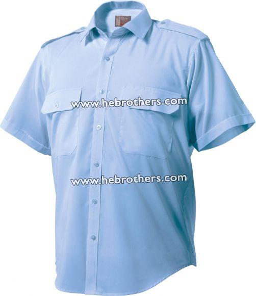 Epaulette Wash n Wear Shirt (Short-sleeve)