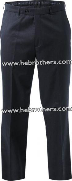 Men Poly-wool Stretch Flat Front Trouser
