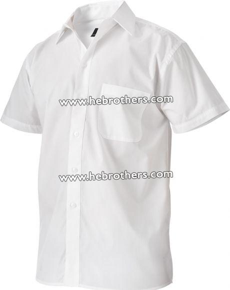 Men Polyester Cotton Shirt (Short-sleeve)