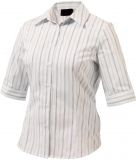 Women Stretch Stripe Shirt (3-4-sleeve)