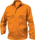 Closed Front Drill Shirt (Long-sleeve)
