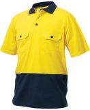 Cotton Spliced ​​Polo Shirt (Kurzarm)