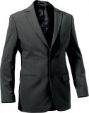 Men Tailored Poly-wool Stretch 2-button Jacket