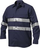 Reflektierende Workcool Shirt (Long-Sleeve, Hoop Pattern)