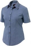 Women Cotton-rich, Mini Check Shirt (Short-sleeve)