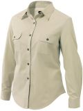 Women Cotton Mini Twill Shirt (Long-sleeve)