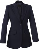 Womens Tailored Microfibre 3-button Long Line Jacket