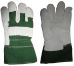Working Gloves - Half Fabric and Leather